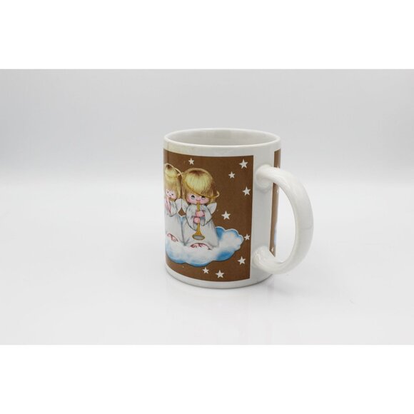 VTG Hallmark Christmas Set Of 2 Musical Angel Trio Coffee Mugs - Picture 3 of 7